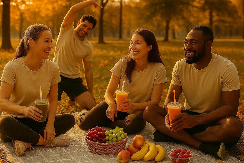 Участники «Формы» проводят время вместе не только на тренировках — они становятся семьёй, которая заботится о здоровье и радости вне зала.